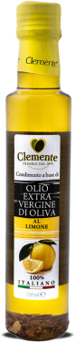 250ml bottle of Clemente Italian lemon-infused extra virgin olive oil – made with 100% Italian olives and natural lemon aroma