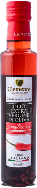 250ml bottle of Italian chili-infused extra virgin olive oil – Olio Clemente brand, made with 100% Italian olives and natural chili pepper infusion