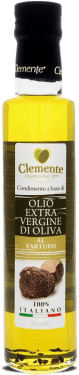250ml bottle of Italian truffle-infused extra virgin olive oil – Olio Clemente, with natural black truffle aroma and 100% Italian olives