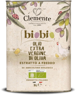Bio Clemente Organic Italian extra virgin olive oil 3 L tin