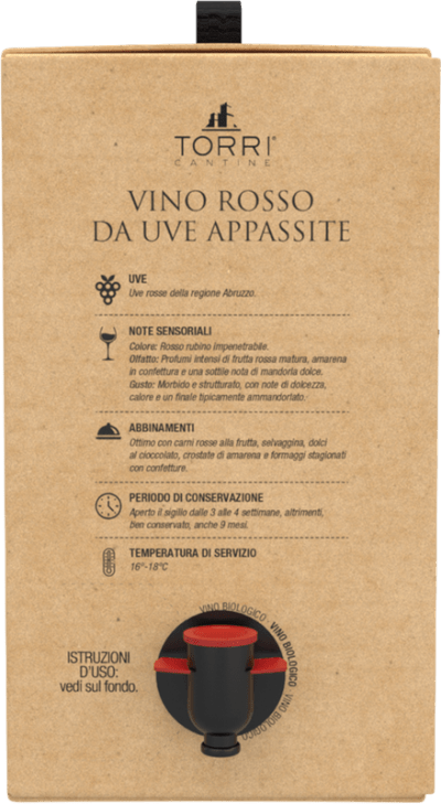 Montepulciano Appassimento Organic Red Wine 5L Box - Image 2